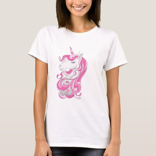 Roze Unicorn T-shirt (Voorkant)