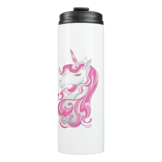 Roze Unicorn Thermosbeker (Voorkant)
