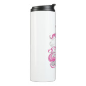 Roze Unicorn Thermosbeker (Gedraaid links)