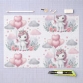 Roze Unicorn Tissuepapier (Craft)