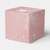 Roze Unicorn Wedding Favor Box Bedankdoosjes (Achterkant)