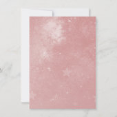 Roze Unicorn Wedding Rehearsal Dinner Invite Kaart (Achterkant)