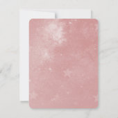 Roze Unicorn Wedding RSVP Kaart (Achterkant)