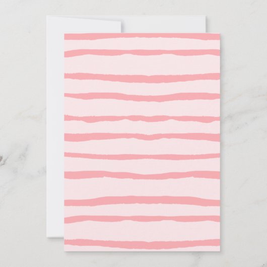 Roze Unicorn Wild Eén eerste verjaardag Kaart (Achterkant)