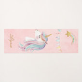 Roze Unicorn Yogamat (Achterkant (horizontaal))