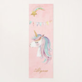 Roze Unicorn Yogamat (Achterkant)