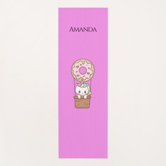 Roze unicorn yogamat (Voorkant)