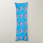 Roze Unicorns & Star Print Body Pillow Lichaamskussen (Achterkant (Verticaal))