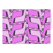 Roze Unicorns Wenskaart (Voorkant Horizontaal)