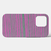Roze uniek modern Stripe Patroon Case-Mate iPhone Case (Achterkant (horizontaal))