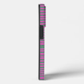 Roze uniek modern Stripe Patroon Case-Mate iPhone Case (Achterkant / Rechts)