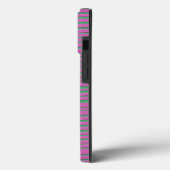 Roze uniek modern Stripe Patroon Case-Mate iPhone Case (Achterkant / Links)