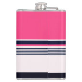 Roze uniform strepen heupfles (Achterkant)