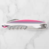 Roze uniform strepen kurkentrekker (Achterkant)