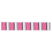 Roze uniform strepen lange tafelloper (Horizontaal)