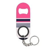 Roze uniform strepen mini flessenopener (Achterkant)