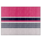 Roze uniform strepen snijplank (Voorkant)