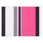 Roze uniform strepen tafelkleed (Voorkant (Horizontaal))