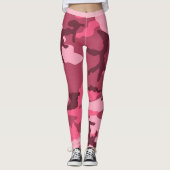 Roze Urban Camo Leggings (Voorkant)