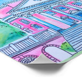 Roze UVA Rotunda Poster (Hoek)