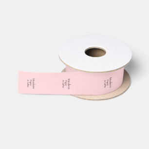 Roze uw Logo knippen en handgemaakte Craft Labels Satijnen Lint