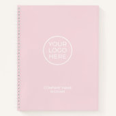 Roze uw Logo zakelijke Notitieboek (Voorkant)