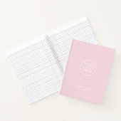 Roze uw Logo zakelijke Notitieboek (Binnen)
