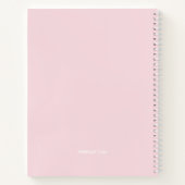 Roze uw Logo zakelijke Notitieboek (Achterkant)