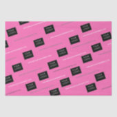 Roze Uw Verpakking Bedrijfs van de Website van de  Tissuepapier (Voorkant)