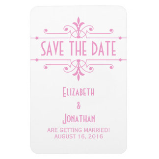 Roze v2 Fancy Versiering Opslaan Datum Magnet Magneet