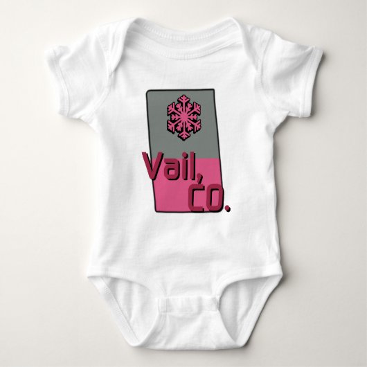Roze Vail Colorado Romper (Voorkant)