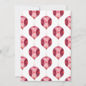 Roze Vakantie Cocktail Party Kaart (Achterkant)