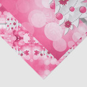 Roze vakantieboom voor een meisjesthema tissuepapier (Detail)