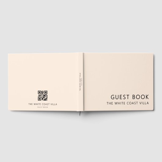 Roze Vakantiehuis QR Code Reacties Gastenboek (Volledig)