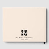Roze Vakantiehuis QR Code Reacties Gastenboek (Achterkant)