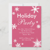 Roze vakantietijd om champagne-uitnodiging te Drin Kaart (Achterkant)