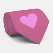 Roze Valentijn aangepast stropdas (Opgerold)