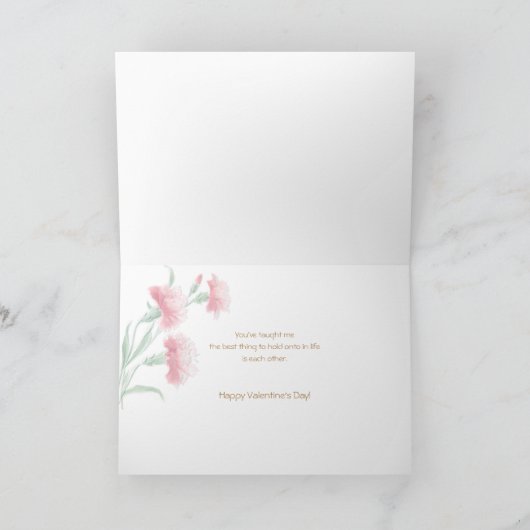  roze Valentijn Feestdagen Kaart (Binnen)