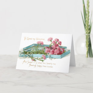 roze Valentijn Feestdagen Kaart