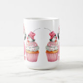 ROZE VALENTIJN FLAMINGO MET AARDBEI CUPCAKE KOFFIEMOK (Center)