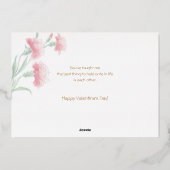  roze Valentijn Folie Feestdagenkaart (Achterkant)