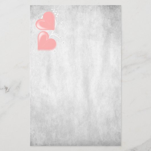 Roze Valentijn Gepersonaliseerde artikelen Briefpapier (Achterkant)