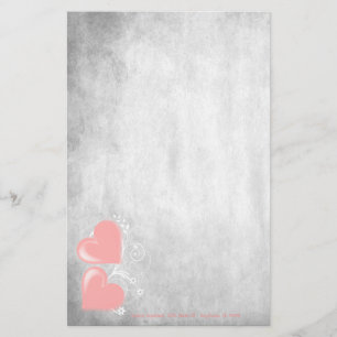 Roze Valentijn Gepersonaliseerde artikelen Briefpapier