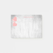 Roze Valentijn Gepersonaliseerde notities Post-it® Notes (Voorkant)