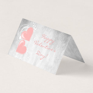 Roze Valentijn Gevouwen Kaart