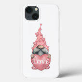 Roze Valentijn Gnoom met hart Clipart Case-Mate iPhone Case (Achterkant)