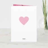 Roze Valentijn Hart voor een geweldige man Feestdagen Kaart (Achterkant)