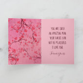 Roze Valentijn Hart voor een geweldige man Feestdagen Kaart (Binnen)