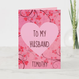  Roze Valentijn Hart voor een geweldige man Feestdagen Kaart