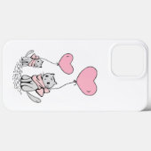 ROZE VALENTIJN HARTBALLONNEN MET GRIJZE KITTENS Case-Mate iPhone CASE (Achterkant (horizontaal))